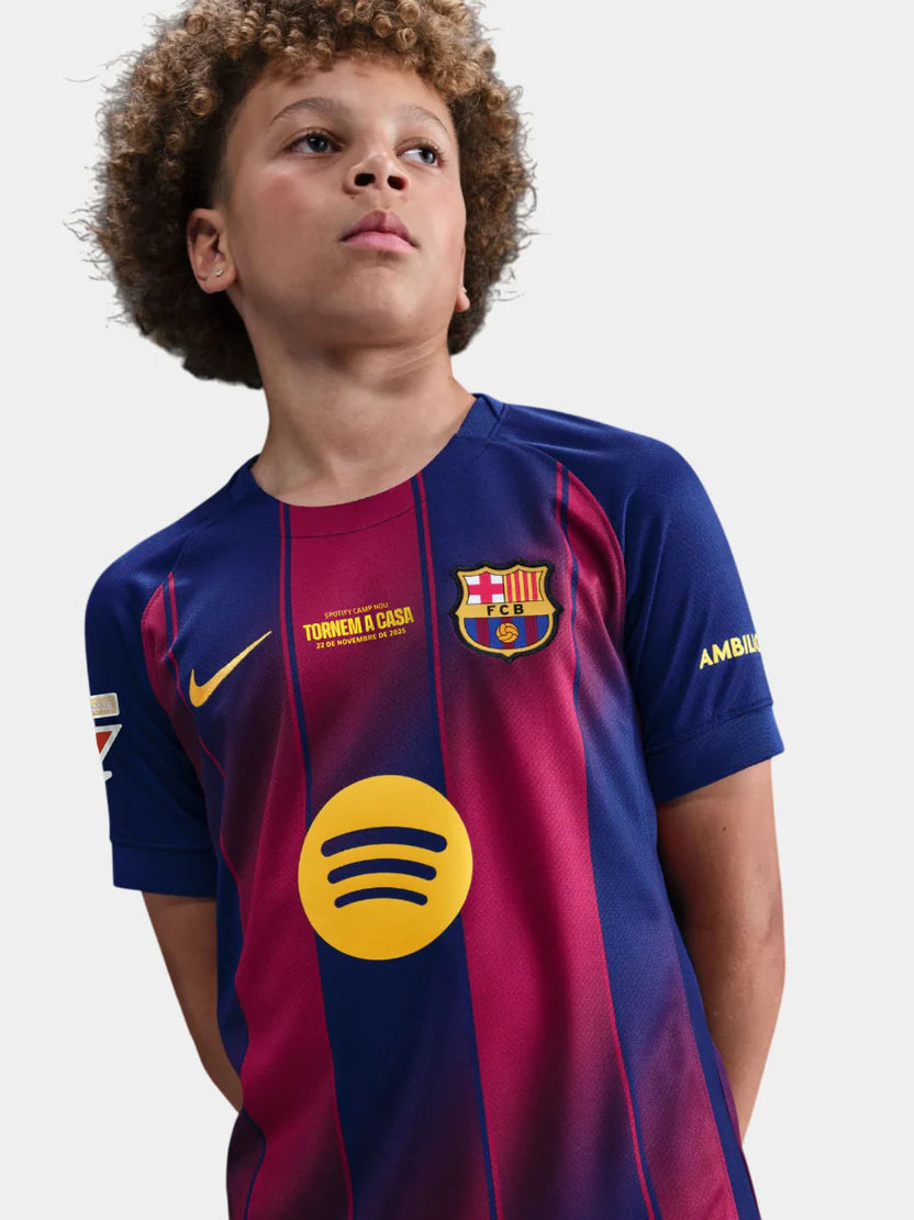FC Barcelona Nike 2025/26 Home Jersey – Kids