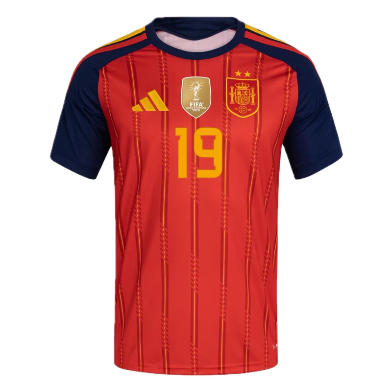 Maillot Domicile Espagne adidas 2026 – Lamine Yamal 19 – 2 Etoiles Champion du Monde